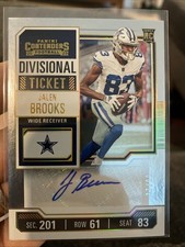2023 Contenders Jalen Brooks #259 Divisional Ticket Rookie Auto /99 RC Cowboys🔥