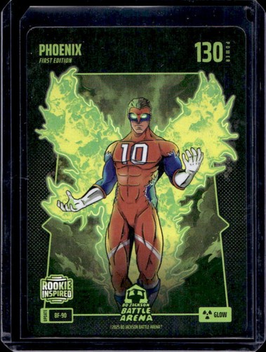 2025 Bo Jackson Battle Arena 1st Edition Phoenix Bo Nix Glow Rookie RC #BF-90