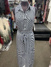 SANDRA DARREN  MIDI DRESS/MULTI/RETAIL$125/SIZE 16/CHIFFON/NAVY