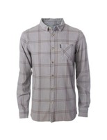 Rip Curl Check Shirt Long Sleeve Shirt in Dove Grey
