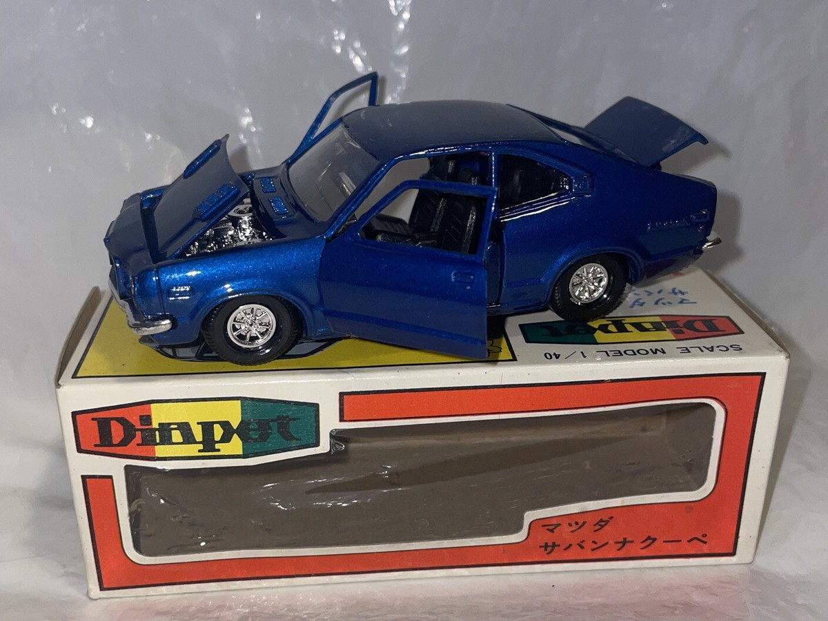 Vintage Yonezawa Toys Mazda Savana Coupe (RX3) Blue 1:43
