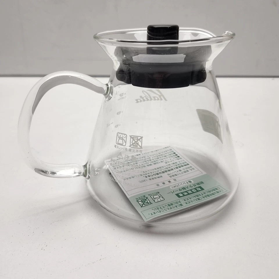 Kalita Replacement 4 Cup Glass Coffee Carafe Black Lid, Glass Handle - Image 4 of 4