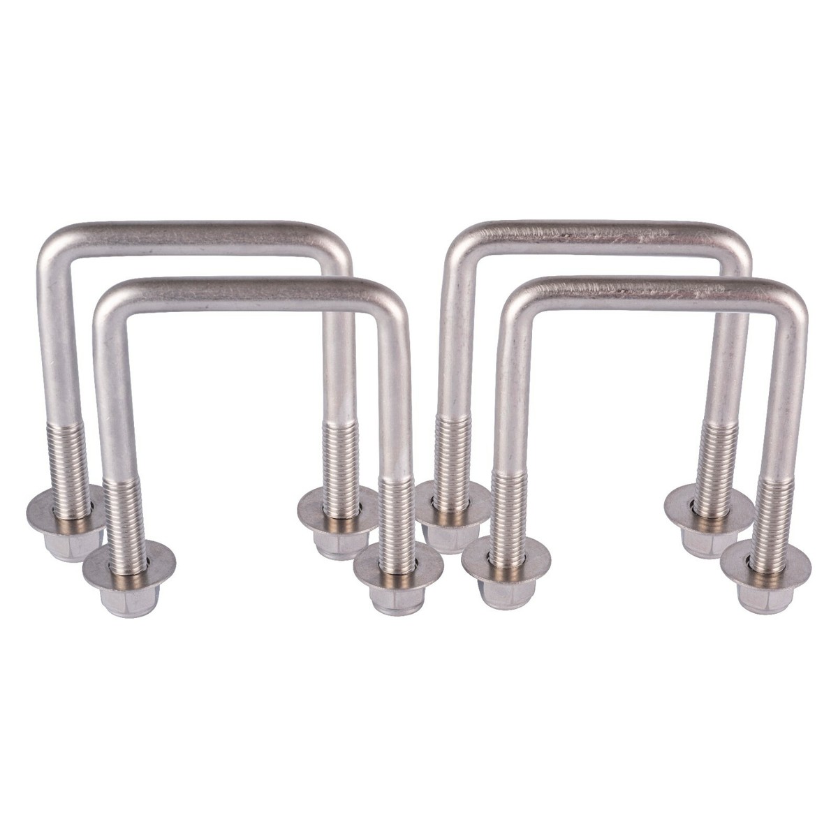 Stainless Steel Square U-Bolt – 1/2" Diameter X 3-1/8" X 4-3/8" – Boat Trailer Hardware