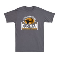 Never Underestimate an Old Man With Bow Arrow Archery Archer Gift Men's T-Shirt