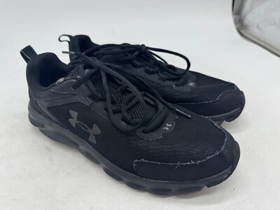 Under Armour Charged Assert 9 Running Sneakers Mens Black Mesh Lace-Up - 10