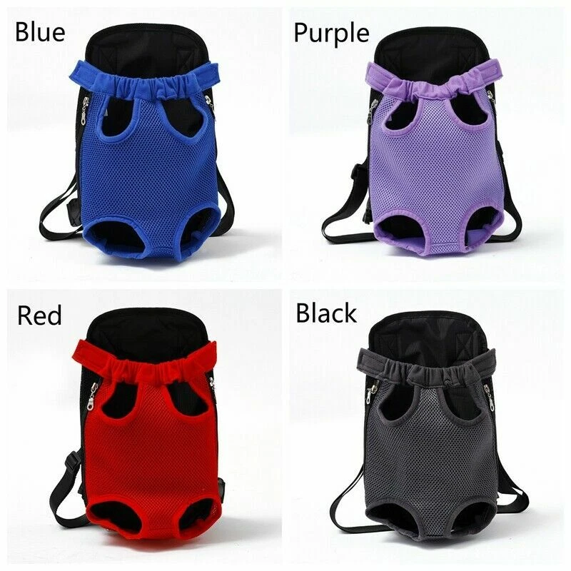 Haustier Hund Träger Rucksack Vorne Tasche Welpe Sling Katzen Reise Trage Denim - Bild 3 von 4