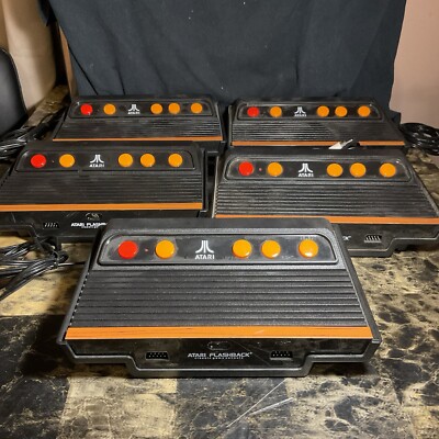 Lot Of 5 tested  Atari Flashback & Flashback 4 Classic Consoles Only
