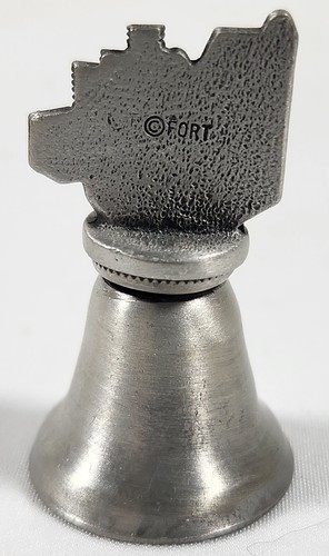 Vintage Pewter Thimble Bell Casino/Dice/Vegas Theme - Picture 2 of 4