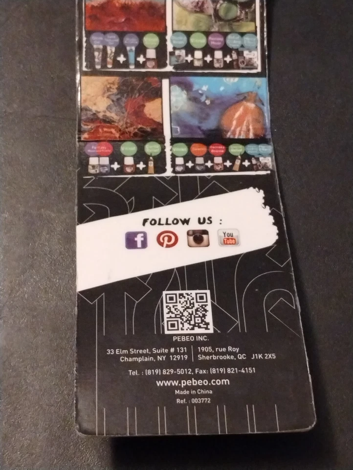Pebeo Mixed Media Videos Technical Information 4GO REf# 003772 NEW Rare - Image 3 of 4