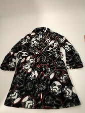 Star Wars Darth Vader Storm Trooper Fleece Robe Child S6 Black Polyester RN87652