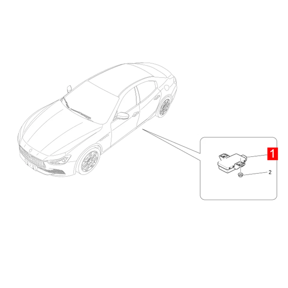 M157TPMS Tire Pressure Monitor Control Unit For 2014-2016  Maserati Ghibli - Image 3 of 4