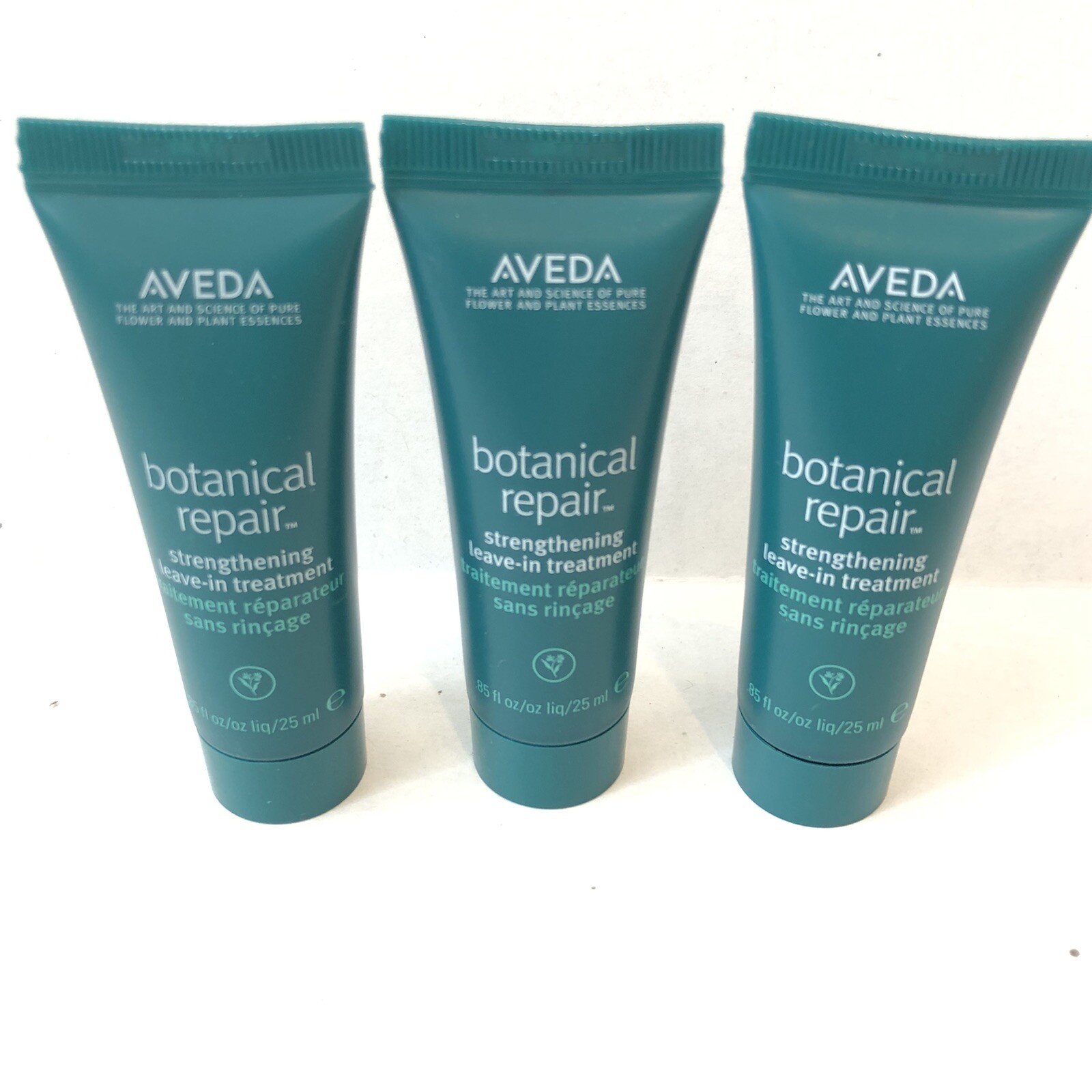 Aveda Botanical Repair Strengthening Leave-In Treatment MINI .85oz 3 Pack New