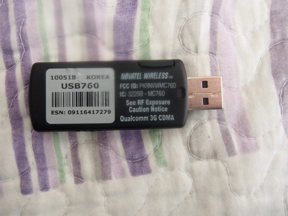 Verizon Novatel USB USB760 3G Mobile Broadband Modem Hotspot - Image 2 of 4