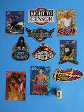 WWF World Wrestling Federation 10pc Set Rock Hardy Boyz Kane Vending Stickers 3