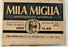 Mila Miglia Precision Magnesium Wheels 300 Five hole 1/8" 5-40 threaded 1pr.