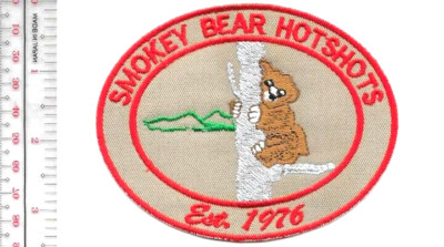 Hot Shot Fire Crew New Mexico Smokey Bear Lincoln NF Patch vel NO TARIFF