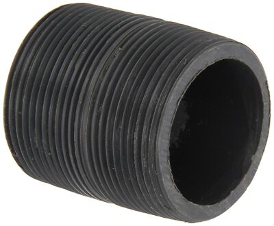 GF Piping Systems PVC Pipe Fitting Nipple Schedule 80 Gray 3'' Length 1-1/4'' MPT