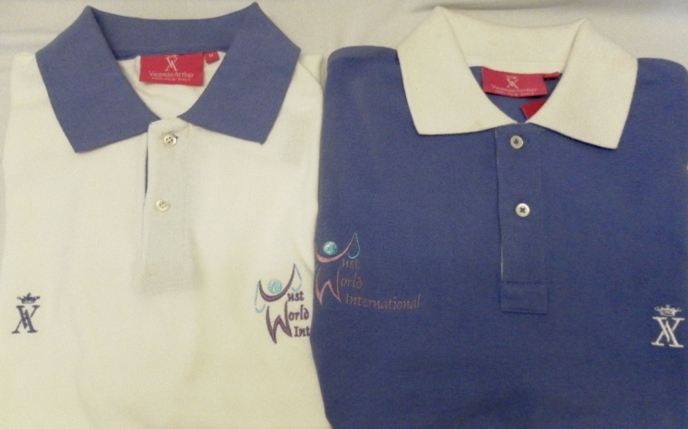Unisex Polo Shirt by Vicomte Bicolor w/ 