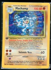 Sealed Machamp Base Set 8/102 Holo 1st Edition Pokemon Card WOTC M2