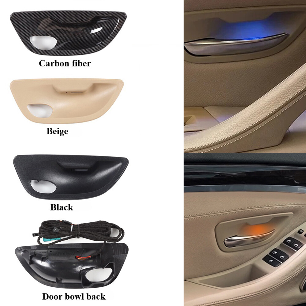 Blue & Orange 4Pcs LED Door Handle Bowl Trim for BMW 5 Series F10