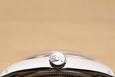 ROLEX OYSTER PERPETUAL DATE 1500 BLUE DIAMOND DIAL STAINLESS STEEL 34MM WATCH 9