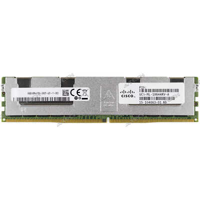 Cisco 64GB DDR4-2400 ECC LRDIMM UCS-ML-1X644RV-A 15-104063-01 Server ...