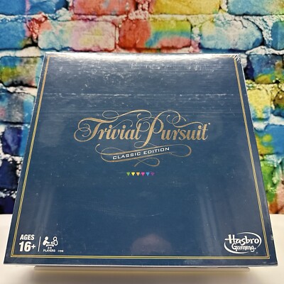 Trivial Pursuit Classic Edition Board Game 2016 Hasbro Ages 16+ Questions Sealed