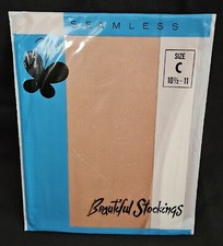 Vintage 1950/1960s Sheer Seamless Beautiful Stockings Nylons 10 1/2-11 Lingerie