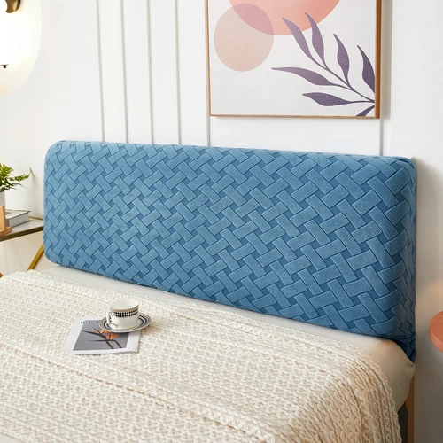 Elastischer Bett Kopfteilbezug Massiv Kopfteil Schonbezug Staubdicht für Schlafzimmer - Bild 12 von 18