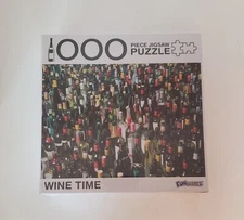 NEW Wine Time Jigsaw Puzzle 1000 Pieces 27" x 19" Funwares New Sealed Post Covid