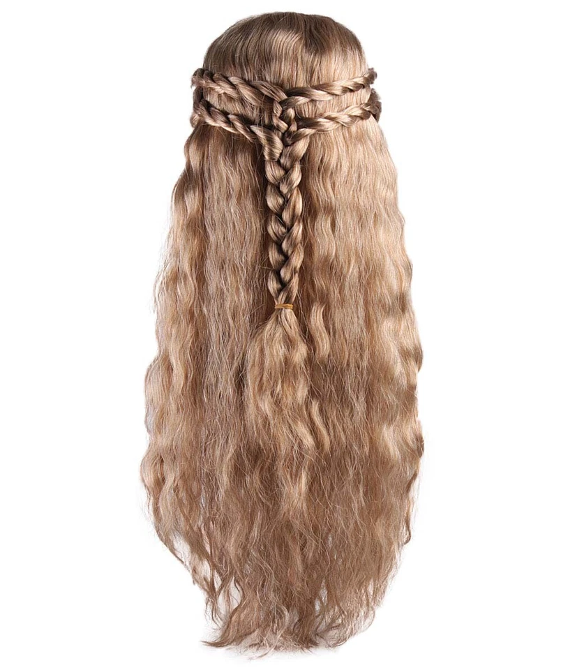 Peluca de princesa de película para mujer, peluca de Halloween con disfraces de personajes reales, HW-054A Foto 4 de 4