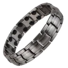 Copper Alloy Magnetic Barrel Design Bracelet by SISTO-X© Gun Metal Pewter Hi ...