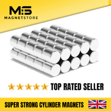 Strong Cylinder Magnets 4mm x 4mm N42 Neodymium Craft DIY Fastening Fixing