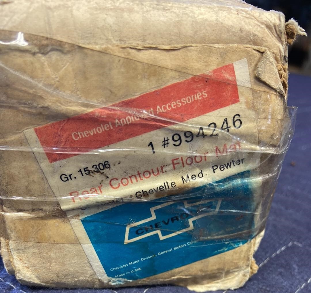 197277 Caprice Impala Chevrolet NOS Floor Mat Set Pewter 994240