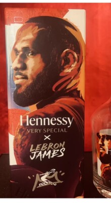 Hennessy x LeBron James Limited Edition Bottle BOX ONLY Empty NBA