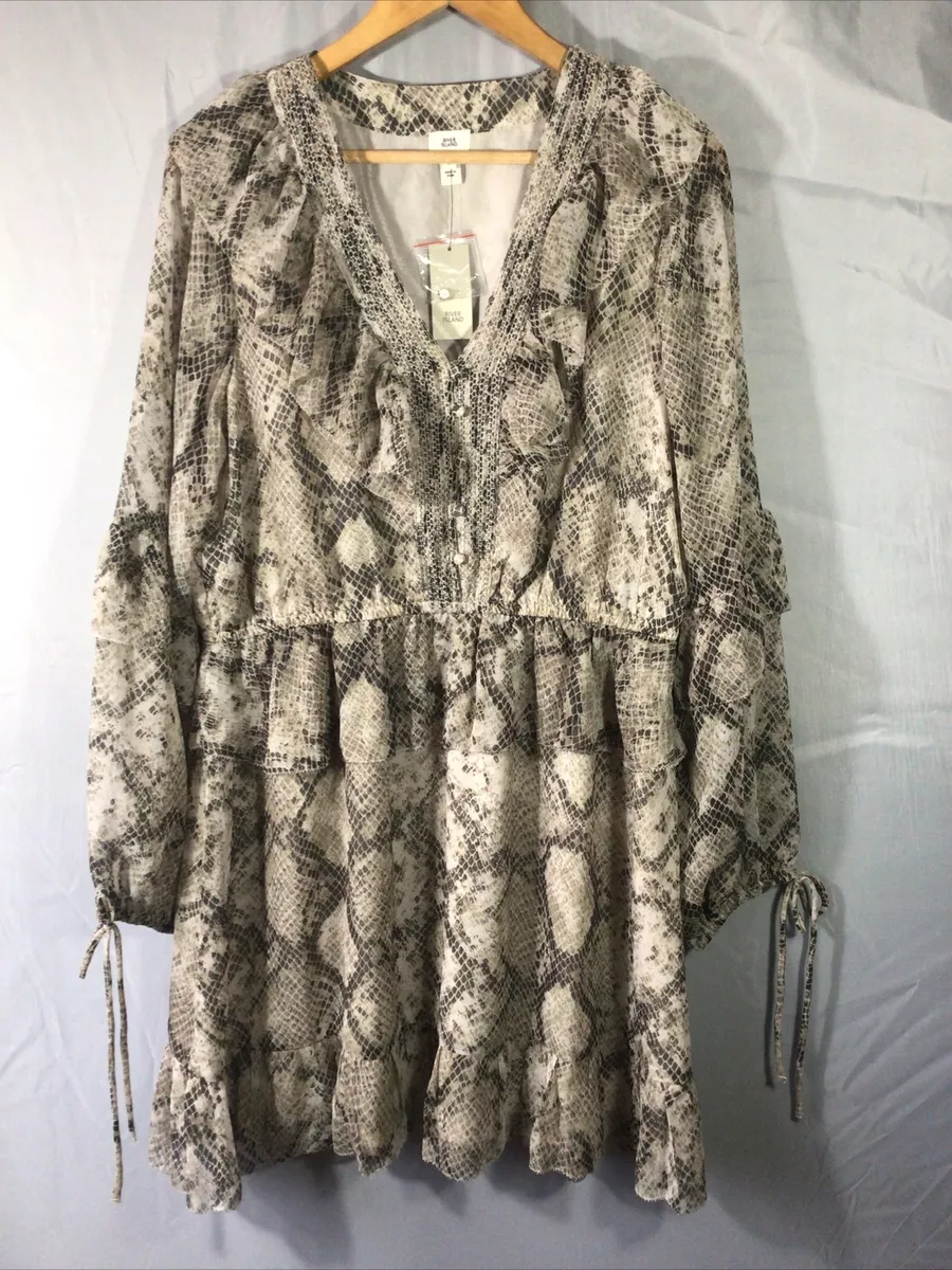 River island hotsell snakeskin dress