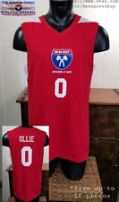 In n Out Burger Basketball Reversible Red White Men's Teamwork Athletic Jersey L