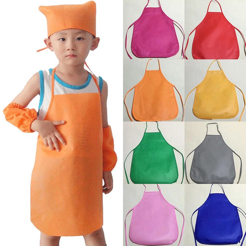 Child s Kids Apron Messy Play Painting Craft Cooking Baking Home Cleaning Acc