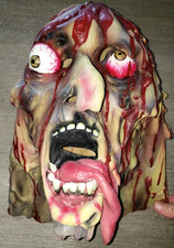 UGLY ZOMBIE MONSTER HALLOWEEN LATEX/RUBBER MASK MENS ONE SIZE BLOODY GROSS