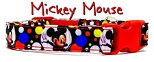 Mouse dog collar handmade adjustable buckle collar 5/8"wide or leash