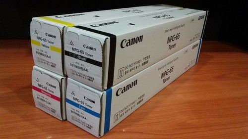 4 Canon NPG-65 Genuine - FULL Toner Set (BCMY) - for iR Advance C250 / C350 - Picture 3 of 7