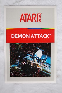 Demon Attack Video Game Promotional Poster Atari 2600 1980s