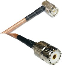 RG400 TNC Male Angle to SO239 UHF Female RF Cable FAST-SHIP LOT