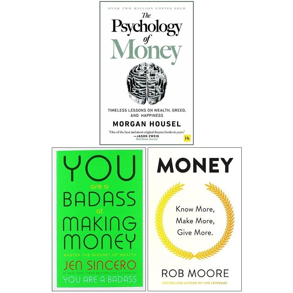 Psychology of Money,You Are a Badass at Making Money, Know More Make 3 Books Set