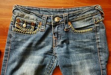 True Religion Soft Thick Stitch Women's Jeans Made in USA Size 26