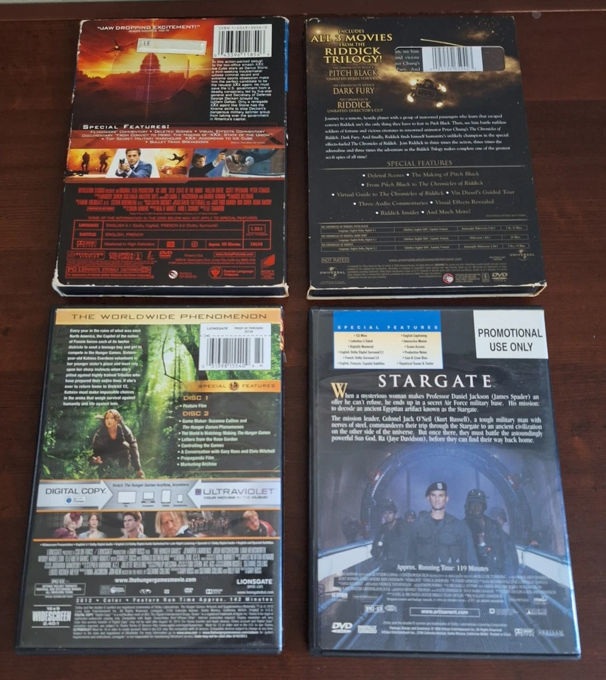 Lot of 14 Action DVDs Riddick iRobot Stargate Bad Boys Wil Smith Dicaprio - Image 3 of 4