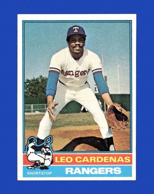 1976 Topps Set-Break #587 Leo Cardenas NM-MT OR BETTER *GMCARDS*