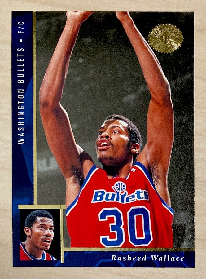 RASHEED WALLACE RC - 1995-96 SP Championship #116 - WASHINGTON BULLETS