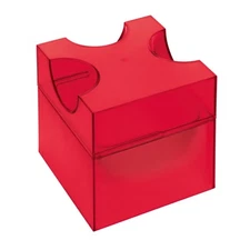 Koziol PIECE OF CHEESE Cheese Grater - Transp. Red - A Grater, Storer & Server 