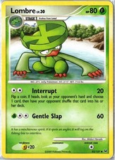 Pokemon Card - Lombre 52/127 Platinum Uncommon Heavily Played